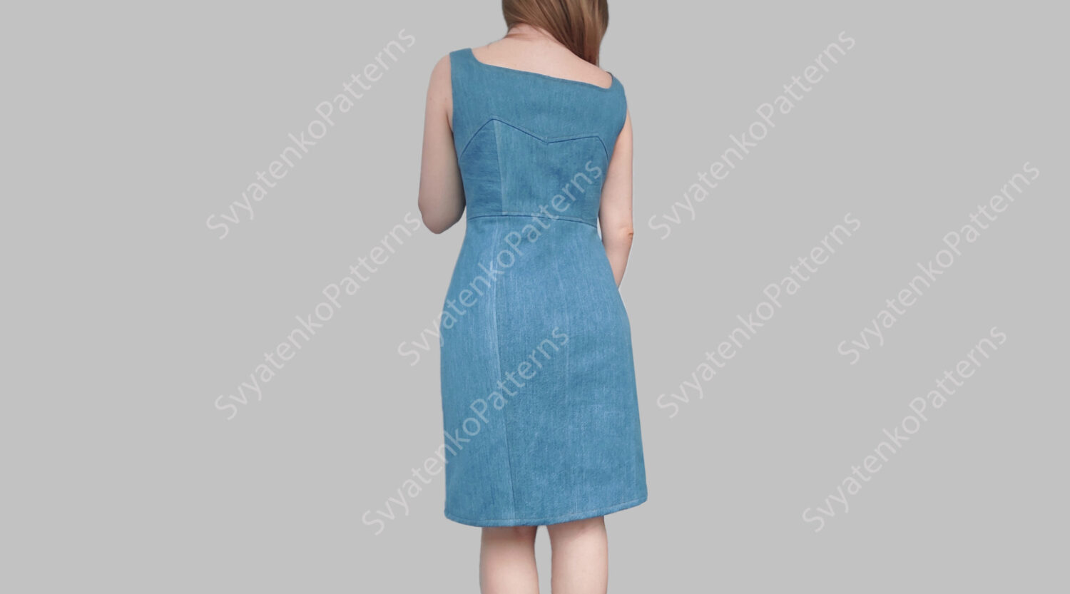 Front Zipper Dress Sewing Pattern, PDF Sewing Pattern, Collar Dress, digital download, dress pattern with instructions, Front Zipper sexy - Image 5