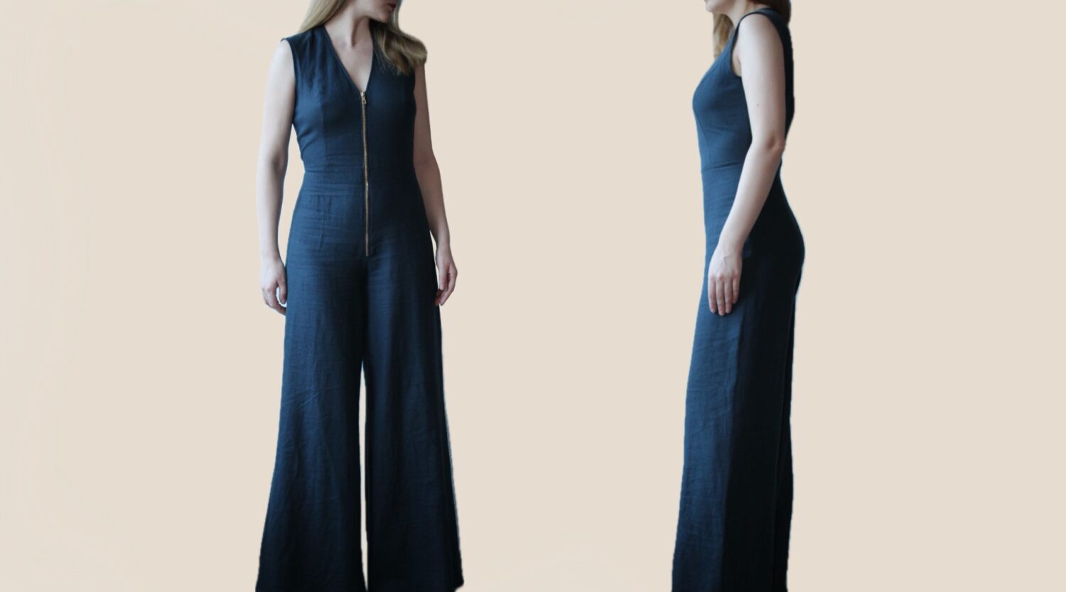 Jumpsuit simple women PDF sewing pattern | overall sewing pattern | XS-XL | instant download | easy digital pdf | wide leg jumpsuit pattern - Image 3