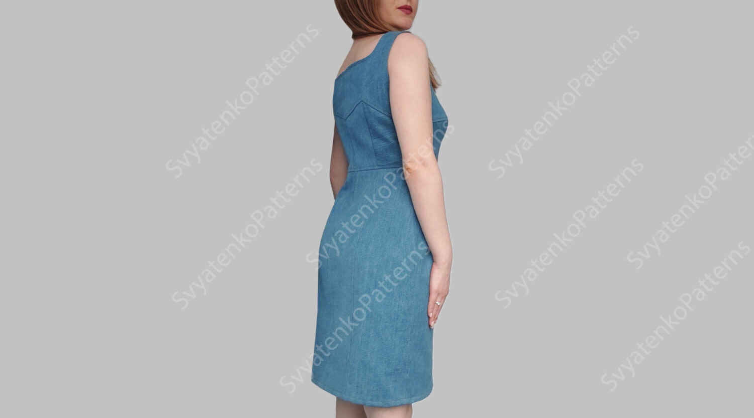 Front Zipper Dress Sewing Pattern, PDF Sewing Pattern, Collar Dress, digital download, dress pattern with instructions, Front Zipper sexy - Image 6