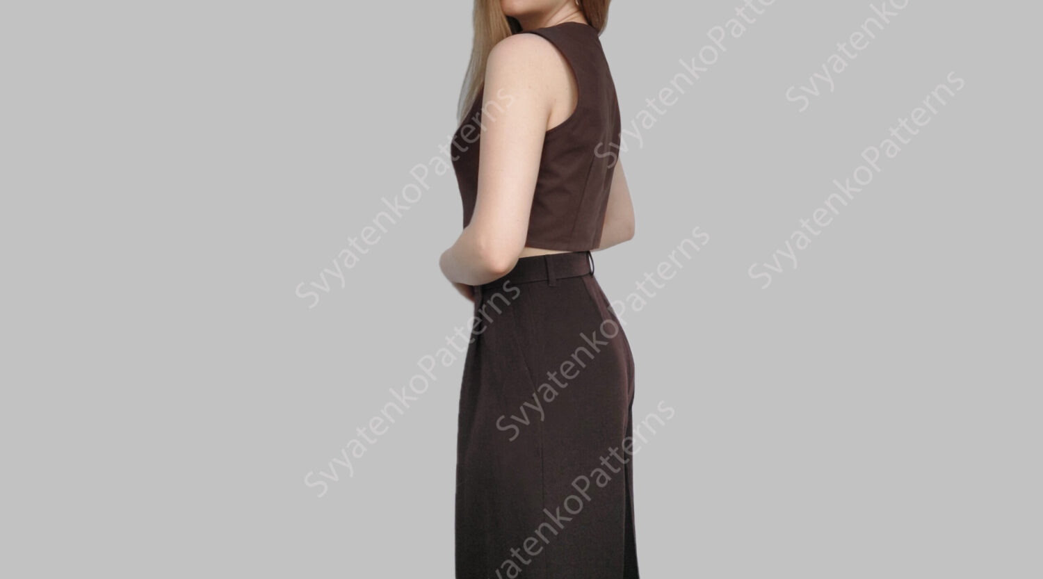 Pattern of wide palazzo pants, incredibly comfortable and simple pants, palazzo pants, summer women's pants with wide legs - Image 5