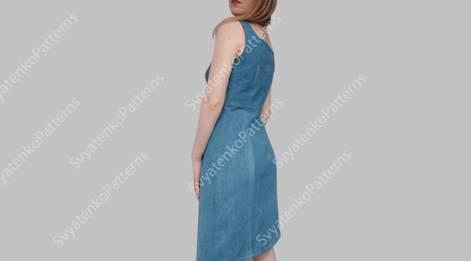 Front Zipper Dress Sewing Pattern, PDF Sewing Pattern, Collar Dress, digital download, dress pattern with instructions, Front Zipper sexy - Image 8