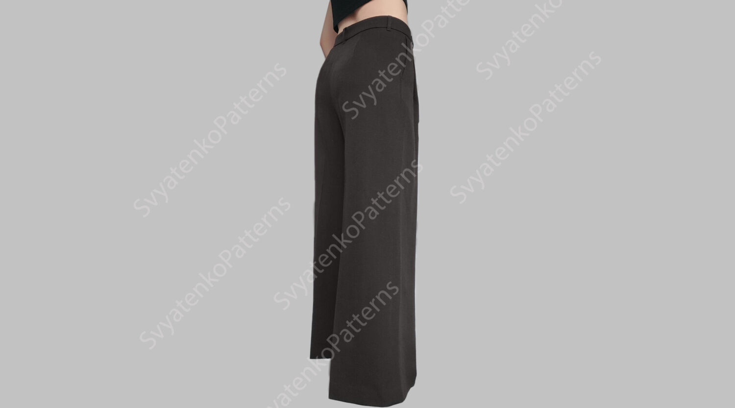 Pattern of wide palazzo pants, incredibly comfortable and simple pants, palazzo pants, summer women's pants with wide legs - Image 6